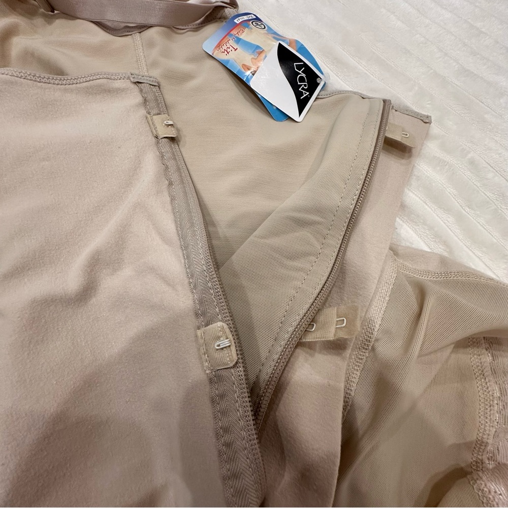 Ann Michell 1041 Titi High Compression Knee Length Shapewear Beige Size L - NWT - Picture 6 of 10